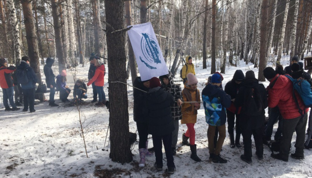 Практическое занятие по географии в лесу с Молодежным клубом РГО